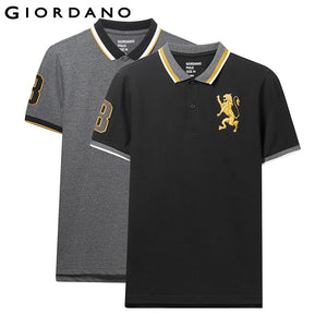 Giordano Men Polo Shirt Pack Of 2 Embroidered Pattern