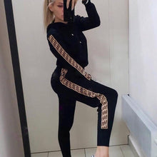 Load image into Gallery viewer, Tracksuit Women Hat Fall Lounge Wear Two Piece Set Sweatpants Streetwear Chandal Mujer Jogging 2pac Fashion Conjunto Feminino