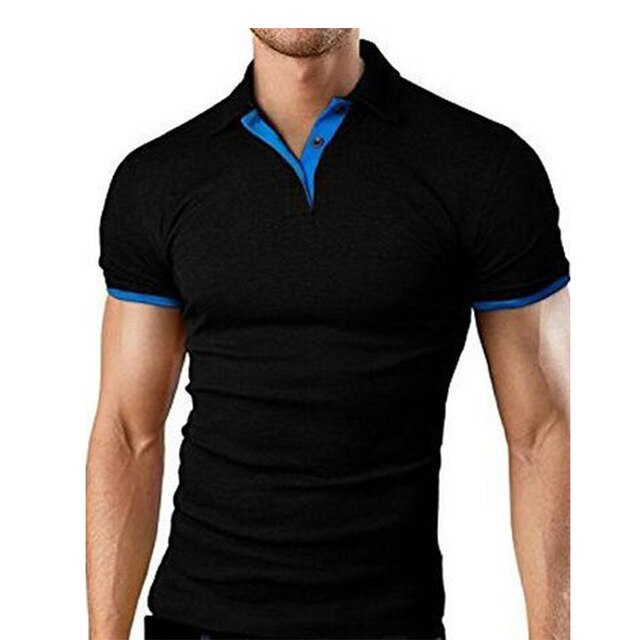 Summer short Sleeve Polo Shirt men Turn-over Collar fashion