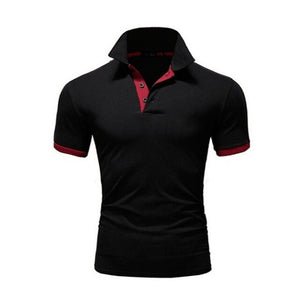 Summer short Sleeve Polo Shirt men Turn-over Collar fashion