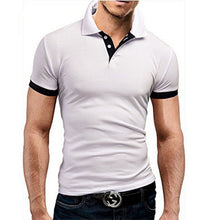 Load image into Gallery viewer, Summer short Sleeve Polo Shirt men Turn-over Collar fashion