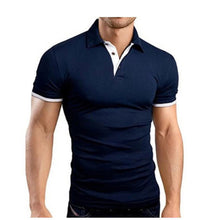 Load image into Gallery viewer, Summer short Sleeve Polo Shirt men Turn-over Collar fashion