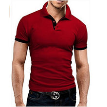 Load image into Gallery viewer, Summer short Sleeve Polo Shirt men Turn-over Collar fashion