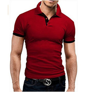 Summer short Sleeve Polo Shirt men Turn-over Collar fashion