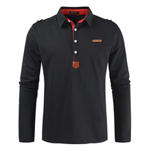 Load image into Gallery viewer, New Brand Men&#39;s Solid Long Sleeve Polo Shirt Men Autumn