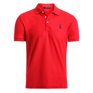 NEGIZBER New Man Polo Shirt Mens Casual Deer