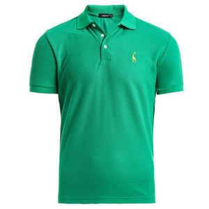 NEGIZBER New Man Polo Shirt Mens Casual Deer