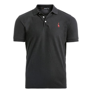 NEGIZBER New Man Polo Shirt Mens Casual Deer