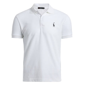 NEGIZBER New Man Polo Shirt Mens Casual Deer