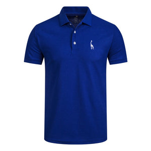 NEGIZBER New Man Polo Shirt Mens Casual Deer