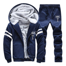 Load image into Gallery viewer, Tracksuit Men Sporting Fleece Thick Hooded Brand-Clothing