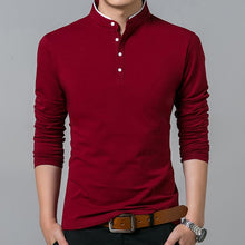 Load image into Gallery viewer, High Quality Men Polo Shirt Mens Long Sleeve Solid Polo