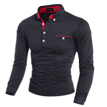 Load image into Gallery viewer, 2019 New Spring Fashion Mens Dot Long Sleeve polo