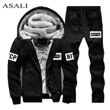 Load image into Gallery viewer, Tracksuit Men Sporting Fleece Thick Hooded Brand-Clothing