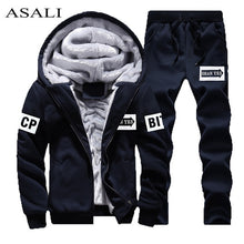 Load image into Gallery viewer, Tracksuit Men Sporting Fleece Thick Hooded Brand-Clothing