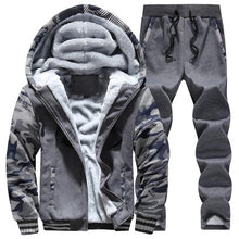 Load image into Gallery viewer, Tracksuit Men Sporting Fleece Thick Hooded Brand-Clothing